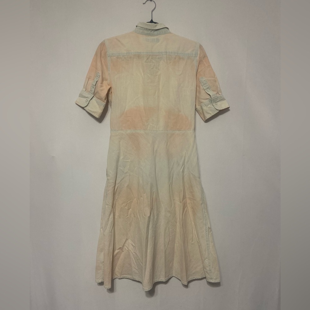 Lauren Ralph Lauren 100% linen front tie shirt dress - Picture 3 of 6